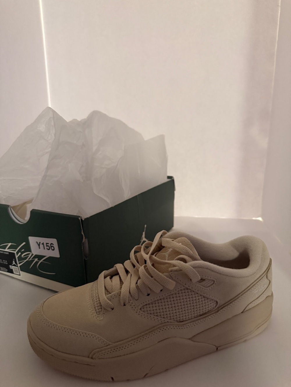 Nike Air Jordan Flight Court Women’s Size 8 Beige Cream New No Lid Box